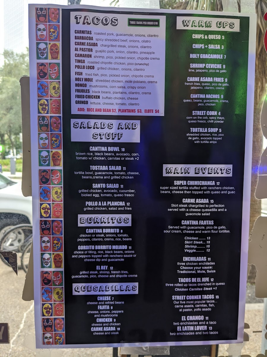 Urban Cantina Menu - Image 1