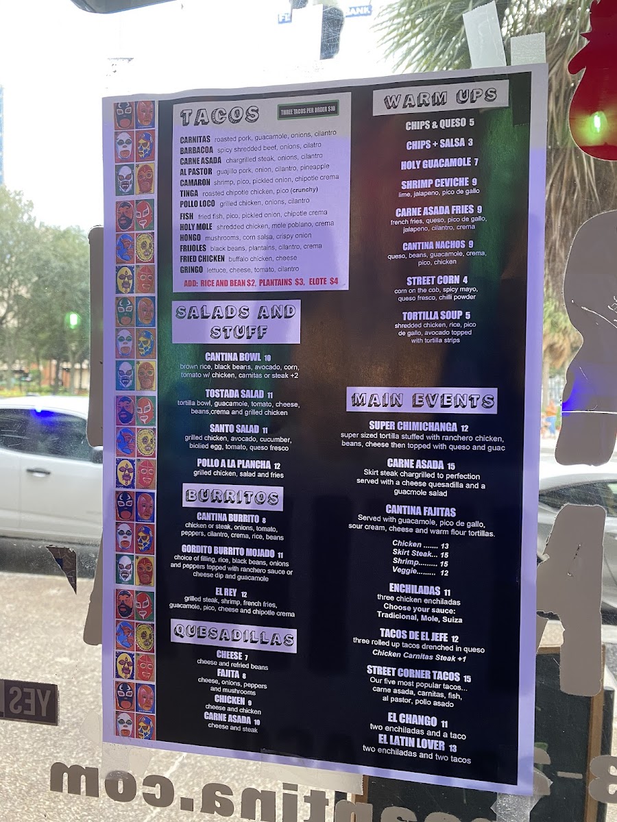 Urban Cantina Menu - Image 2